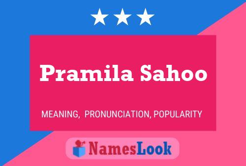 Pramila Sahoo Namensposter