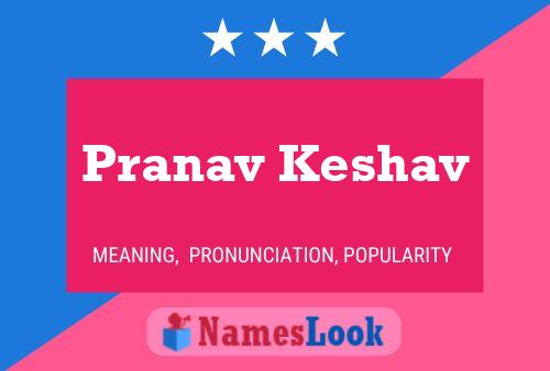 Pranav Keshav Namensposter