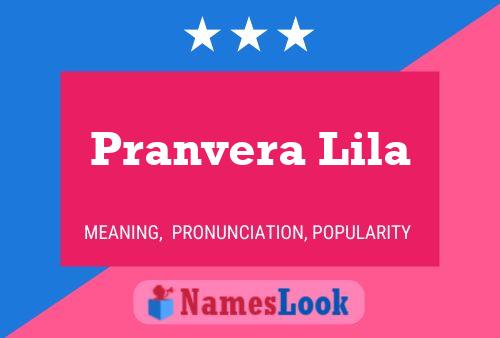 Pranvera Lila Namensposter