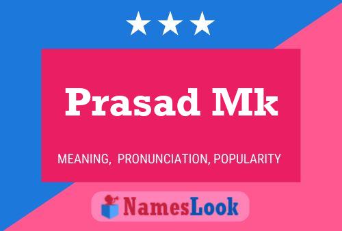 Prasad Mk Namensposter