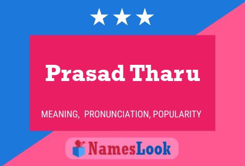 Prasad Tharu Namensposter