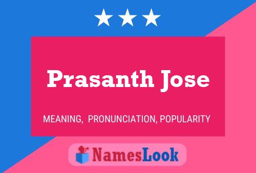 Prasanth Jose Namensposter