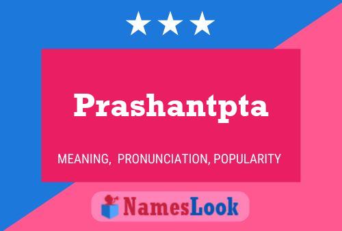 Prashantpta Namensposter