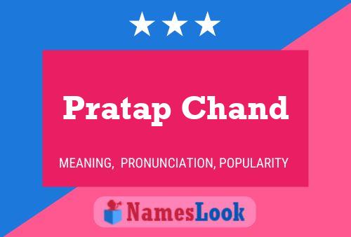 Pratap Chand Namensposter