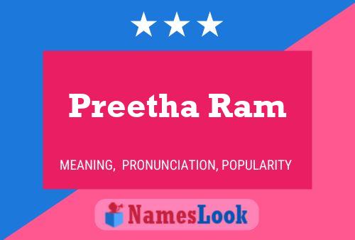 Preetha Ram Namensposter