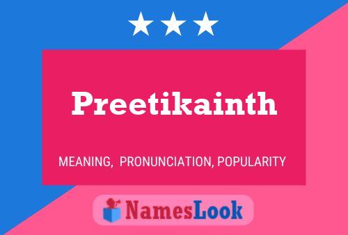 Preetikainth Namensposter