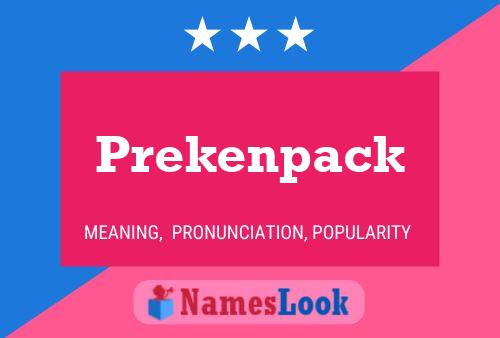 Prekenpack Namensposter