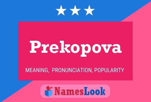 Prekopova Namensposter