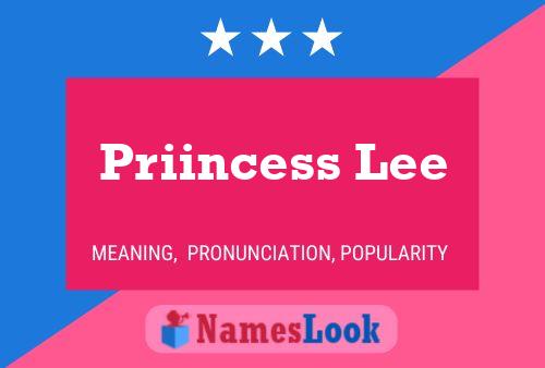 Priincess Lee Namensposter