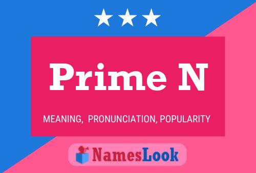 Prime N Namensposter