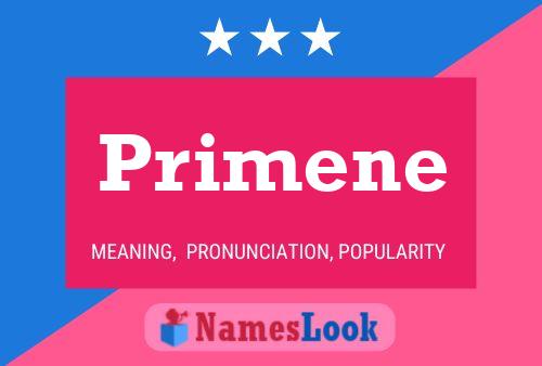 Primene Namensposter