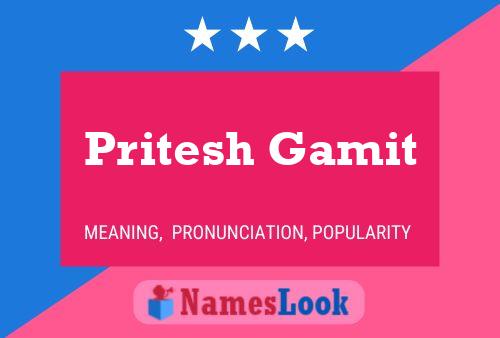 Pritesh Gamit Namensposter