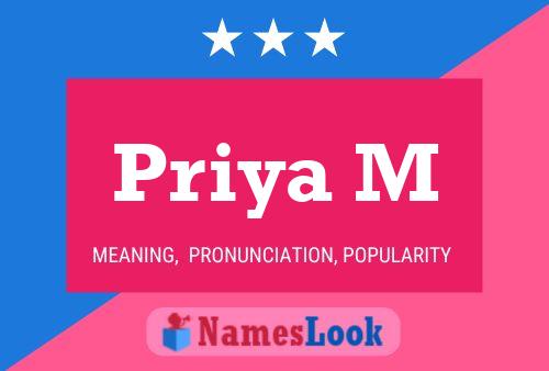 Priya M Namensposter