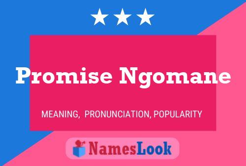 Promise Ngomane Namensposter