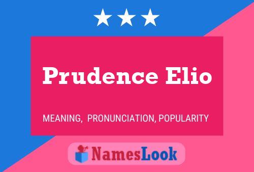 Prudence Elio Namensposter