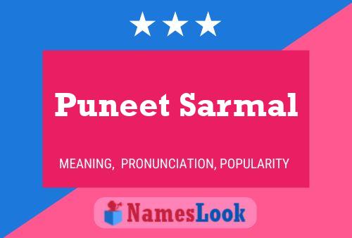 Puneet Sarmal Namensposter