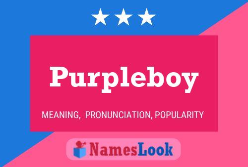 Purpleboy Namensposter