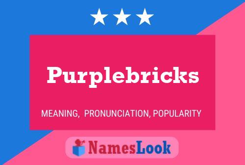 Purplebricks Namensposter