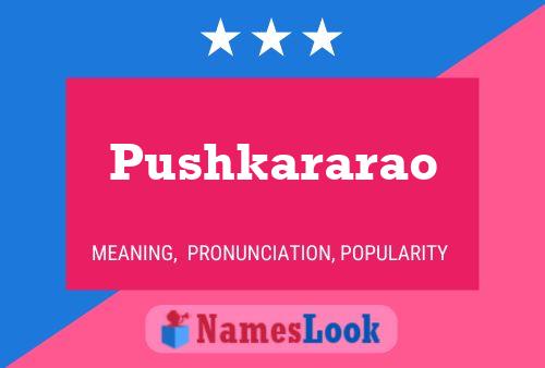 Pushkararao Namensposter