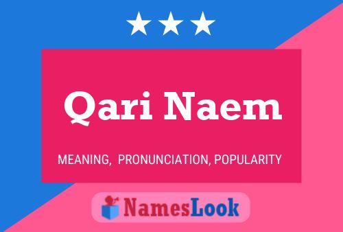 Qari Naem Namensposter