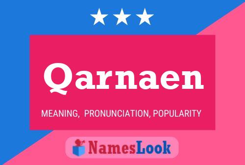 Qarnaen Namensposter