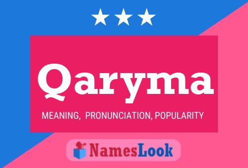 Qaryma Namensposter