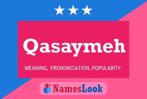 Qasaymeh Namensposter