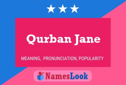 Qurban Jane Namensposter