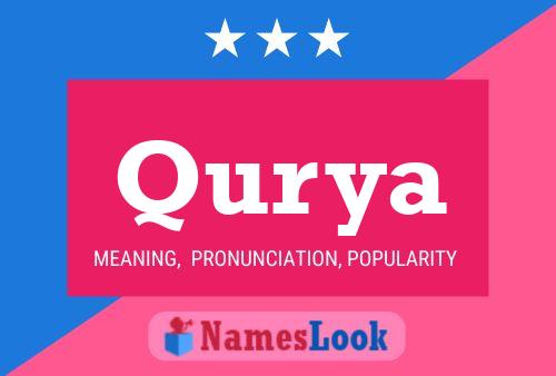 Qurya Namensposter