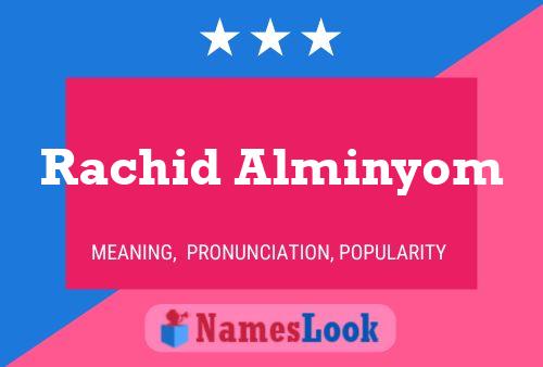 Rachid Alminyom Namensposter