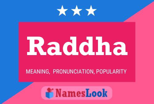 Raddha Namensposter