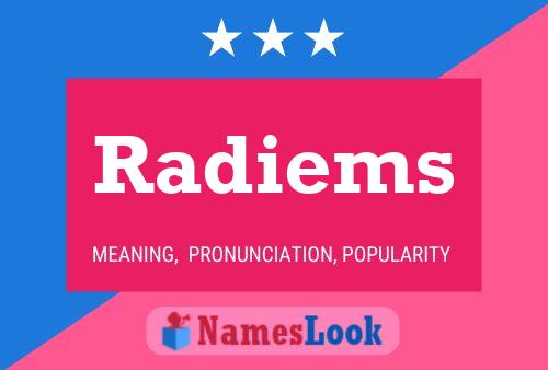 Radiems Namensposter