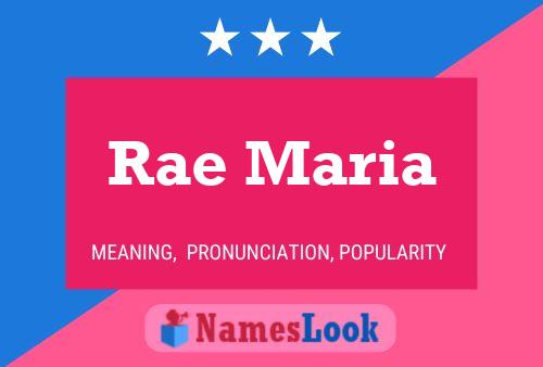 Rae Maria Namensposter