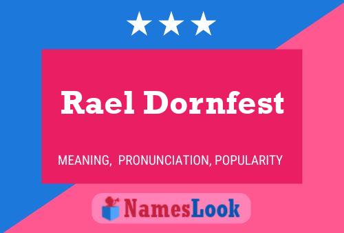 Rael Dornfest Namensposter