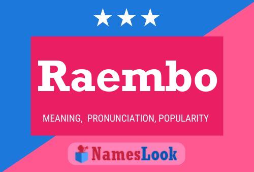 Raembo Namensposter