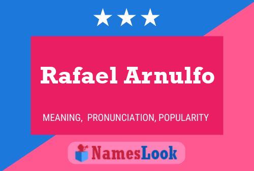 Rafael Arnulfo Namensposter