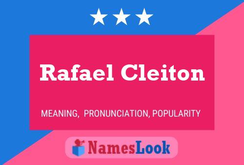 Rafael Cleiton Namensposter