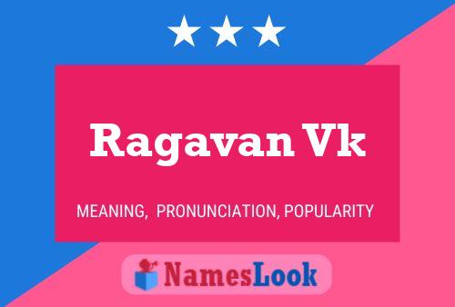 Ragavan Vk Namensposter