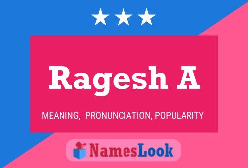 Ragesh A Namensposter