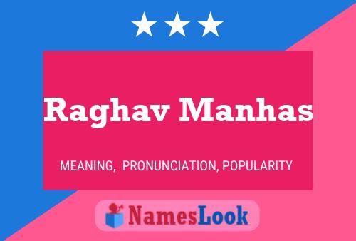 Raghav Manhas Namensposter