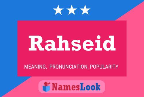 Rahseid Namensposter