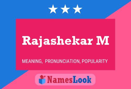 Rajashekar M Namensposter