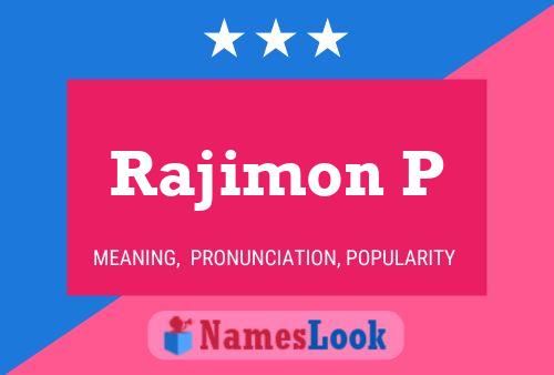 Rajimon P Namensposter