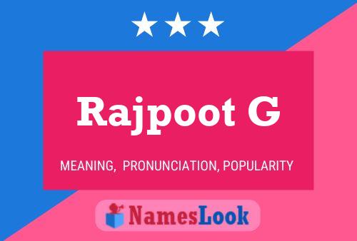 Rajpoot G Namensposter