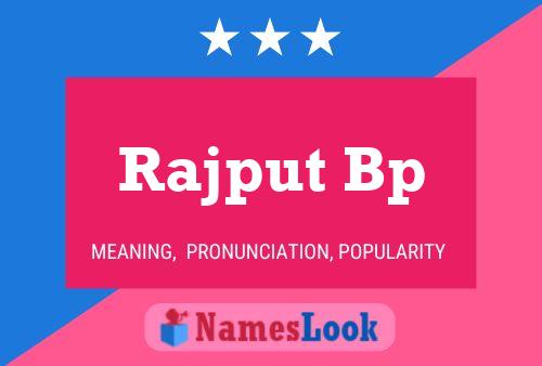 Rajput Bp Namensposter