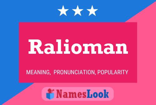 Ralioman Namensposter