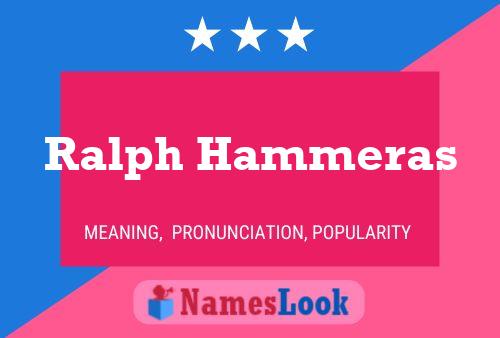 Ralph Hammeras Namensposter