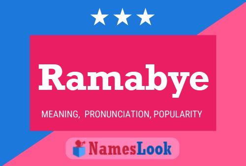 Ramabye Namensposter