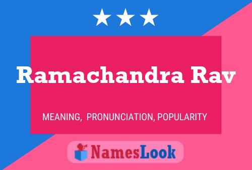 Ramachandra Rav Namensposter