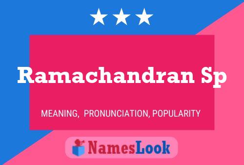 Ramachandran Sp Namensposter